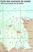 Carte des courants de marée