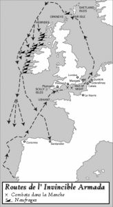 Routes de l' Invincible Armada